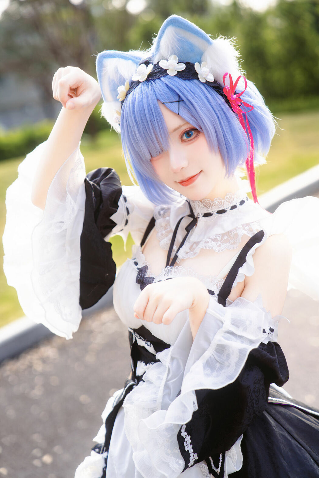 Coser@花柒Hana – 萤火虫动漫嘉年华 猫猫蕾姆 Part01 (55P)