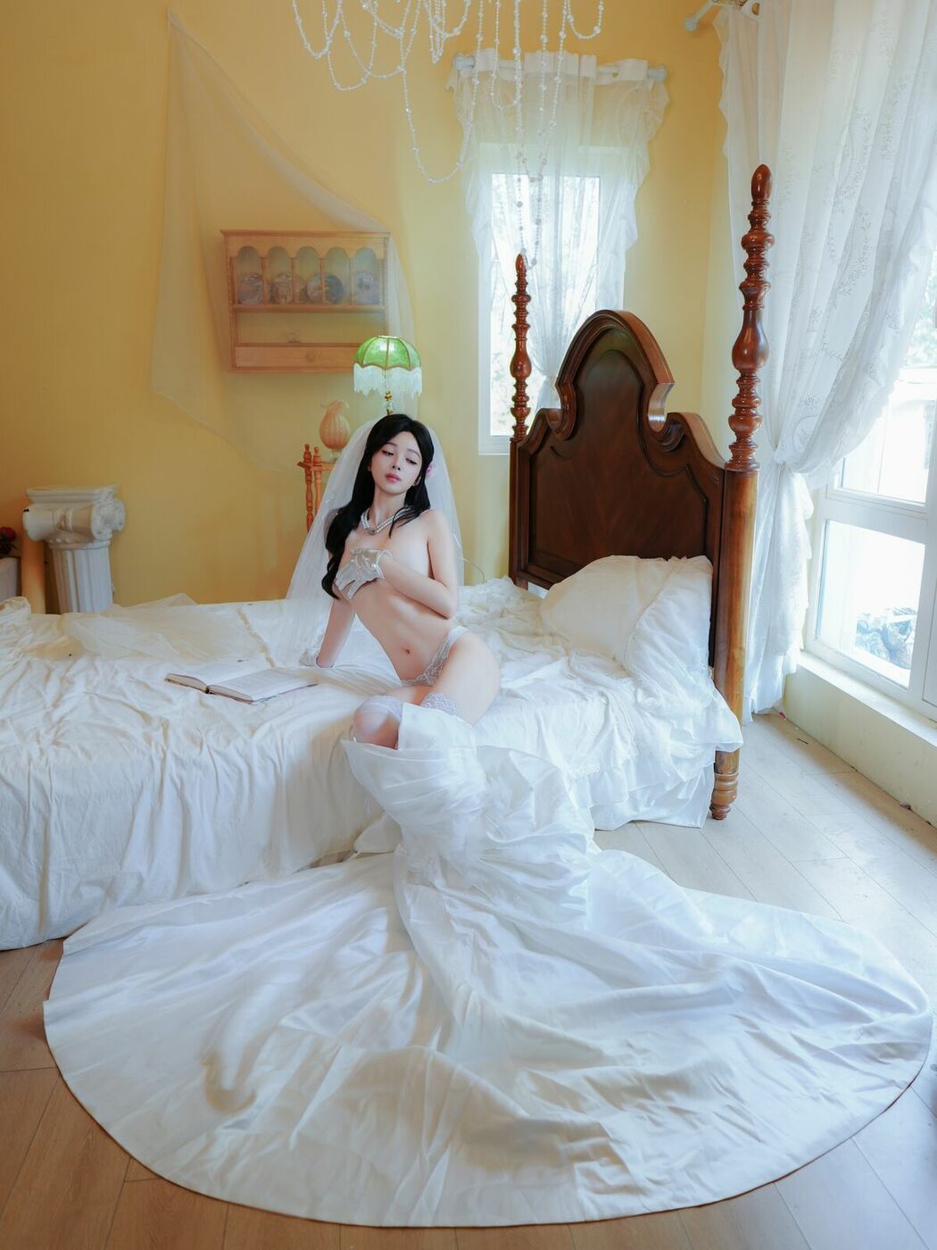 XiuRen秀人网 Uncensored Zhu Zhu Molly 朱朱molly – R18 秀人网模特 新人首秀 洁白婚纱 (83P)