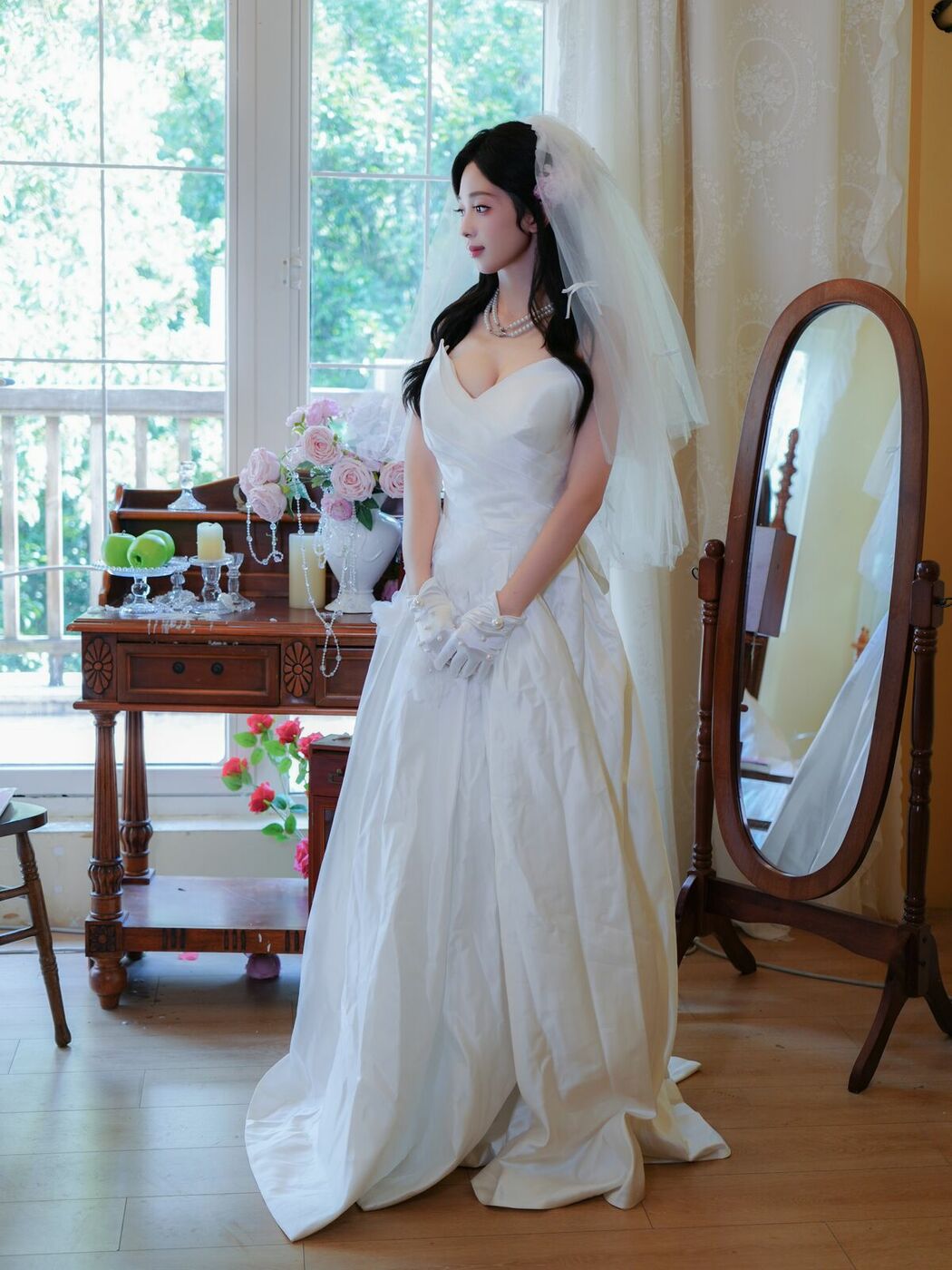 XiuRen秀人网 Uncensored Zhu Zhu Molly 朱朱molly – R18 秀人网模特 新人首秀 洁白婚纱 (83P)