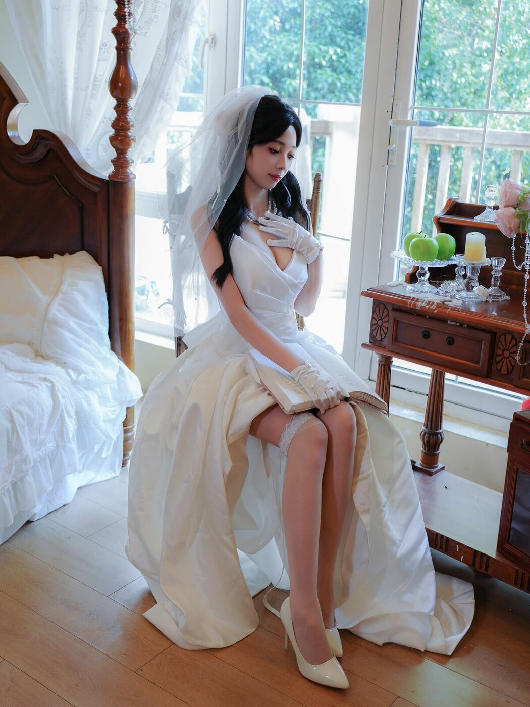 XiuRen秀人网 Uncensored Zhu Zhu Molly 朱朱molly – R18 秀人网模特 新人首秀 洁白婚纱 (83P)