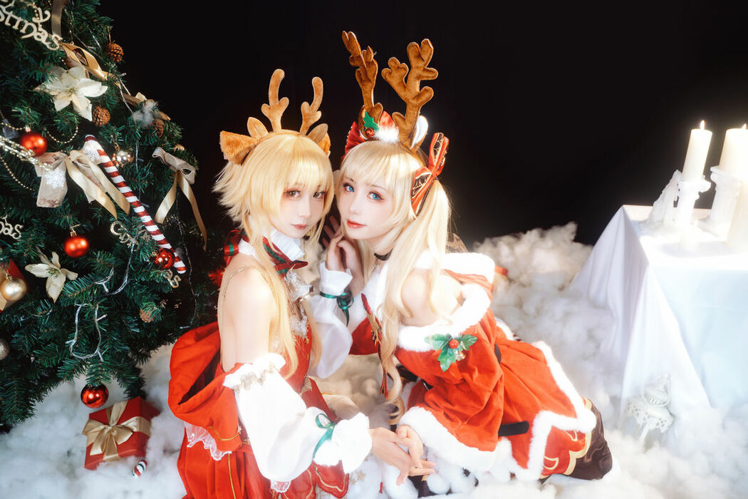 Coser@爆机少女喵小吉 Nekokoyoshi & 金鱼kinngyo – 圣诞特辑