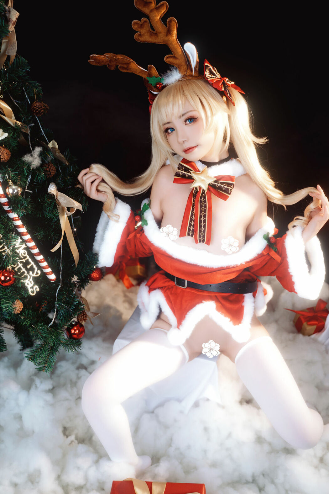 Coser@爆机少女喵小吉 Nekokoyoshi & 金鱼kinngyo – 圣诞特辑