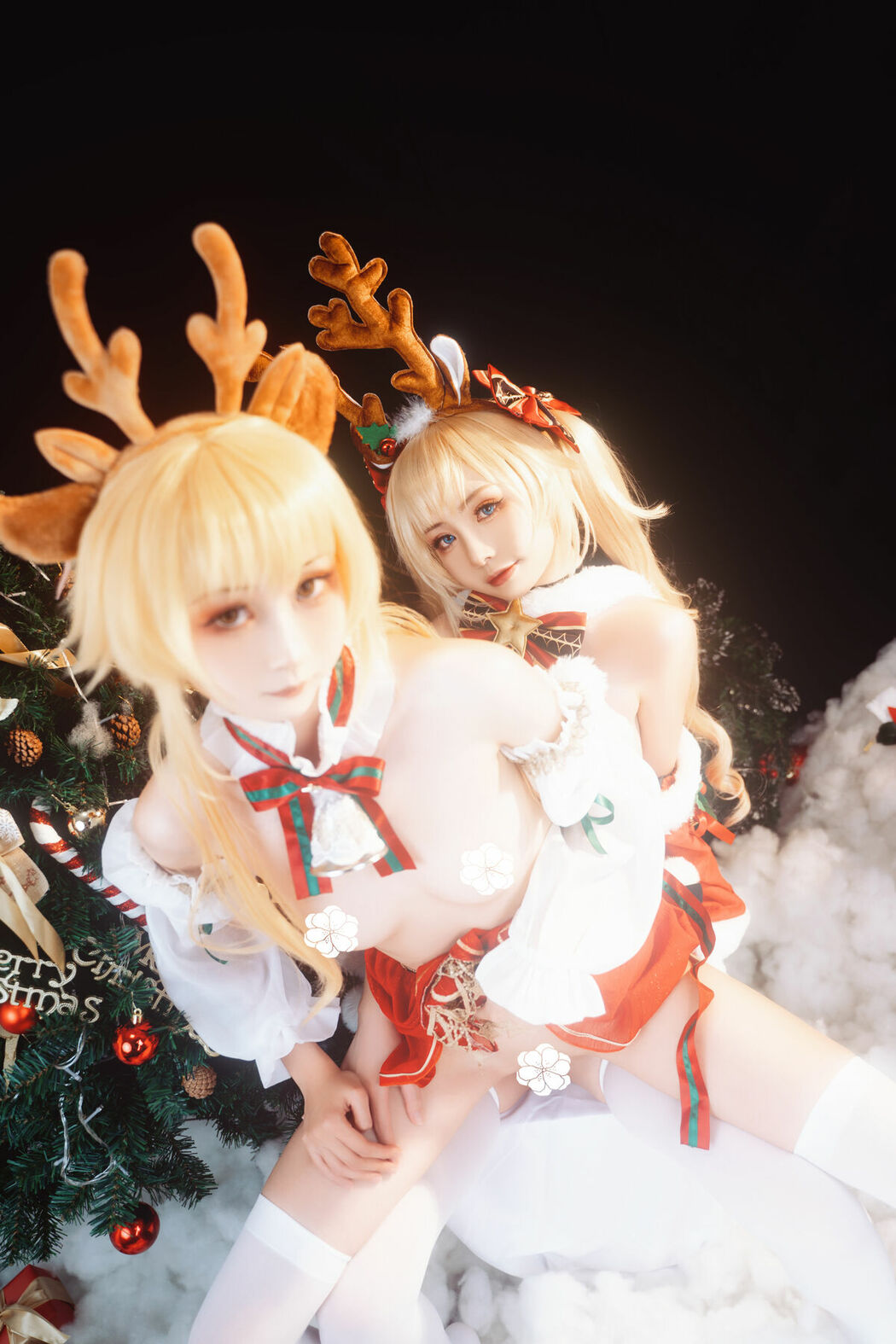 Coser@爆机少女喵小吉 Nekokoyoshi & 金鱼kinngyo – 圣诞特辑