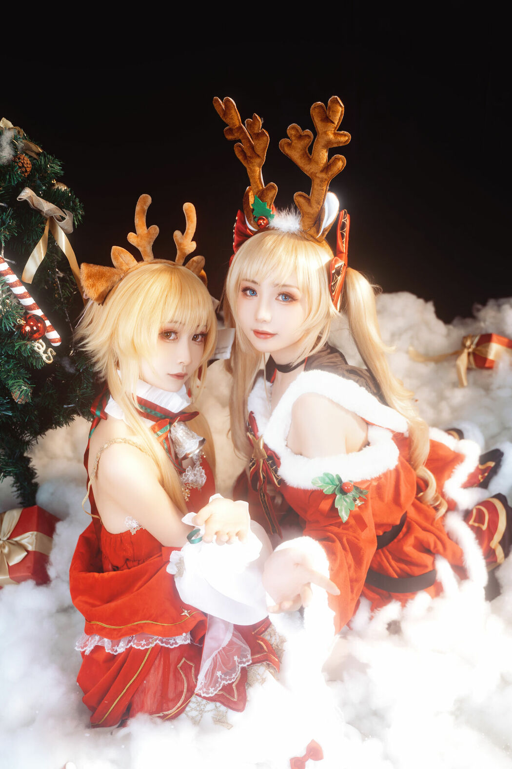 Coser@爆机少女喵小吉 Nekokoyoshi & 金鱼kinngyo – 圣诞特辑