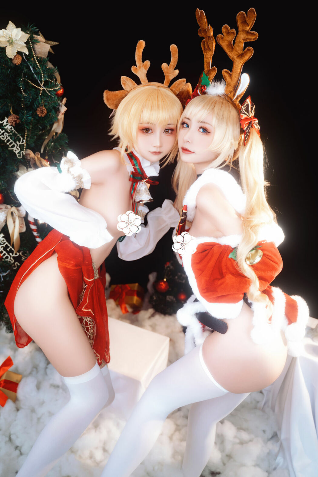 Coser@爆机少女喵小吉 Nekokoyoshi & 金鱼kinngyo – 圣诞特辑