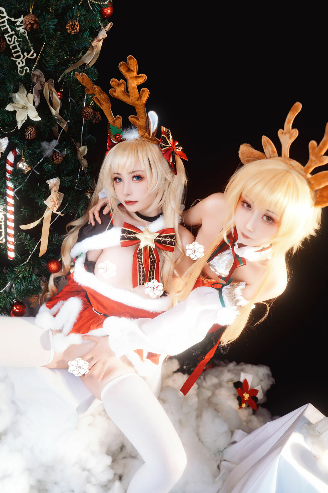 Coser@爆机少女喵小吉 Nekokoyoshi & 金鱼kinngyo – 圣诞特辑