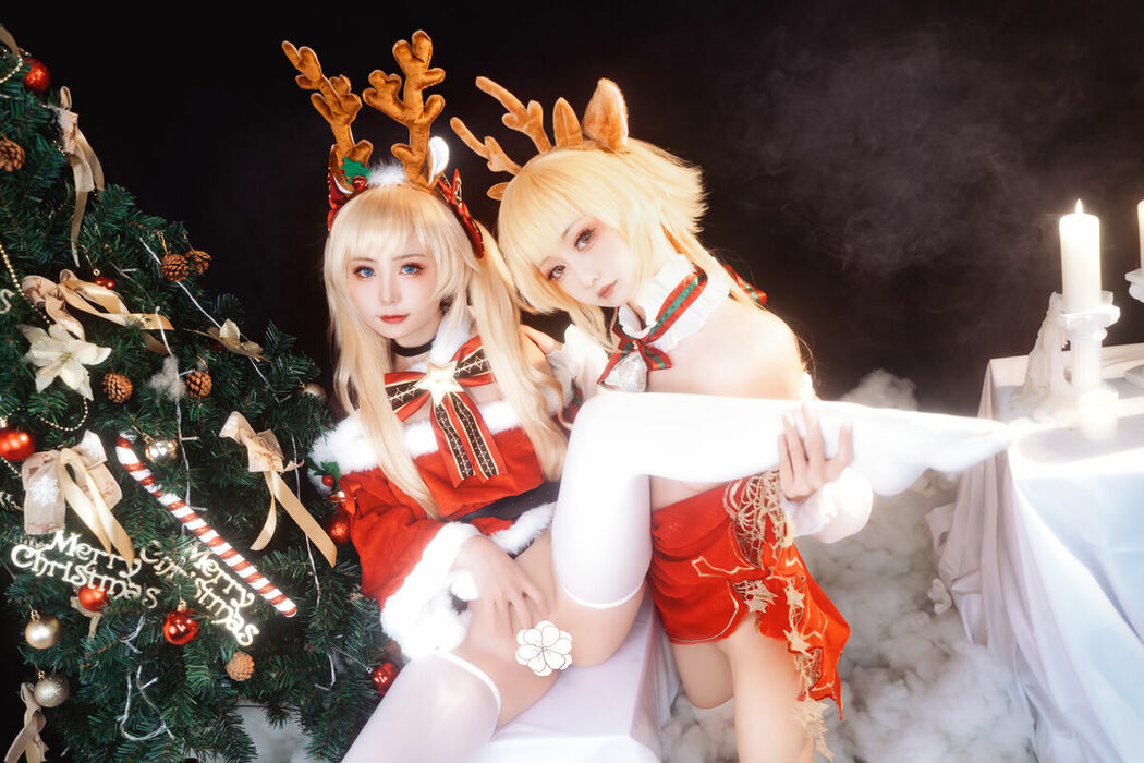 Coser@爆机少女喵小吉 Nekokoyoshi & 金鱼kinngyo – 圣诞特辑