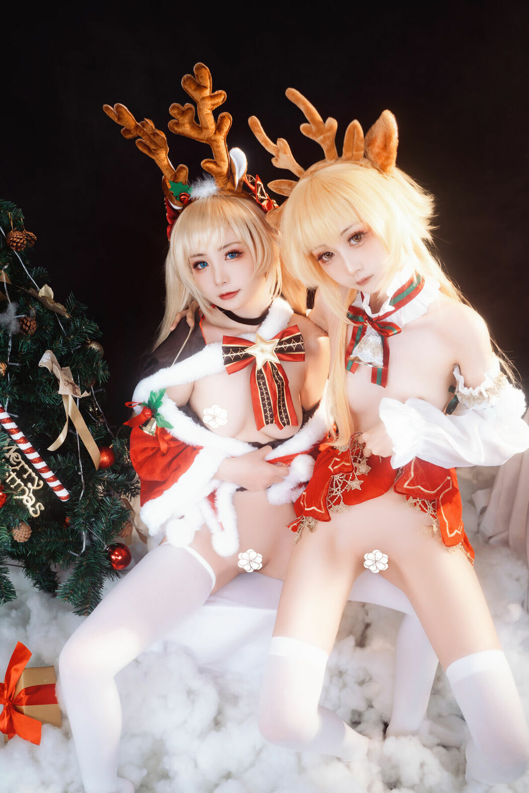 Coser@爆机少女喵小吉 Nekokoyoshi & 金鱼kinngyo – 圣诞特辑