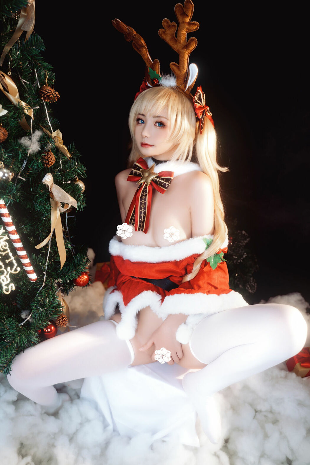 Coser@爆机少女喵小吉 Nekokoyoshi & 金鱼kinngyo – 圣诞特辑