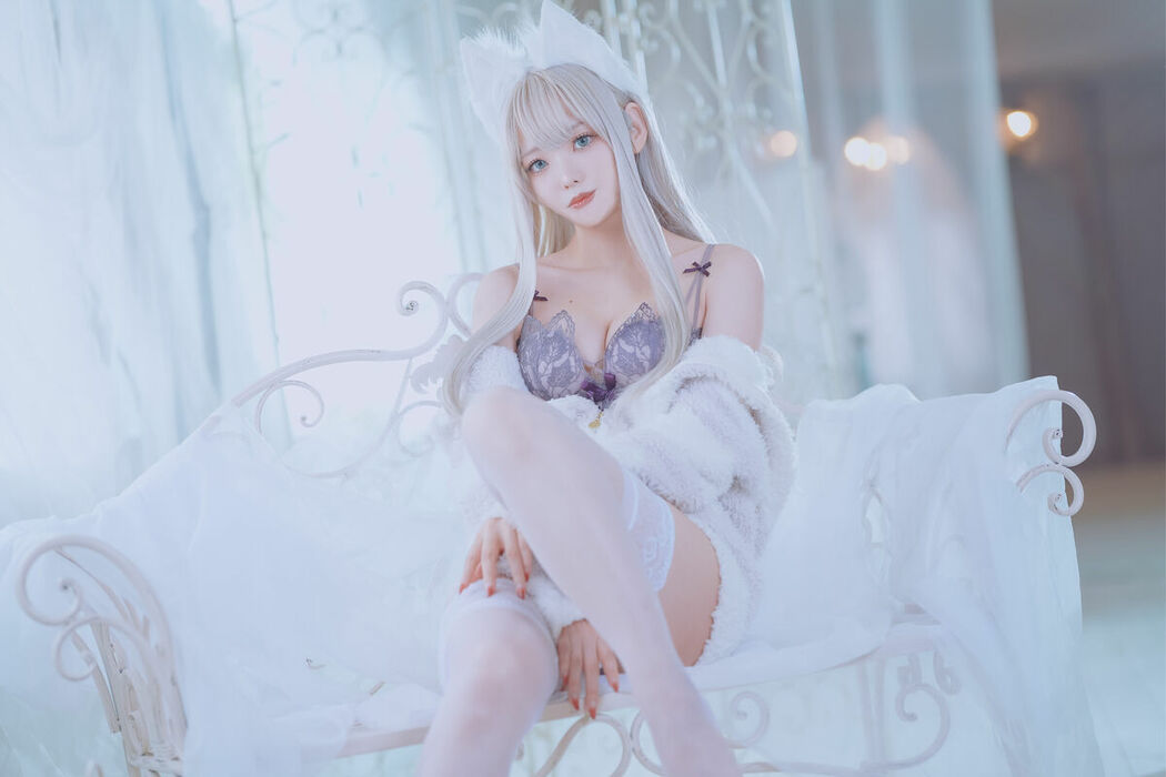 Coser@くろてぃあ くろ – KEMOMIMI WHITE Lingerie (56P)