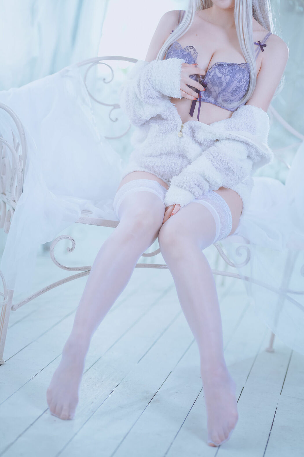 Coser@くろてぃあ くろ – KEMOMIMI WHITE Lingerie (56P)