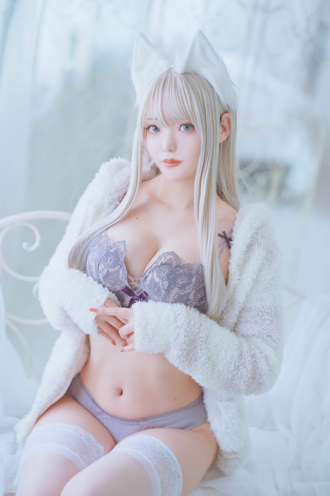 Coser@くろてぃあ くろ – KEMOMIMI WHITE Lingerie (56P)