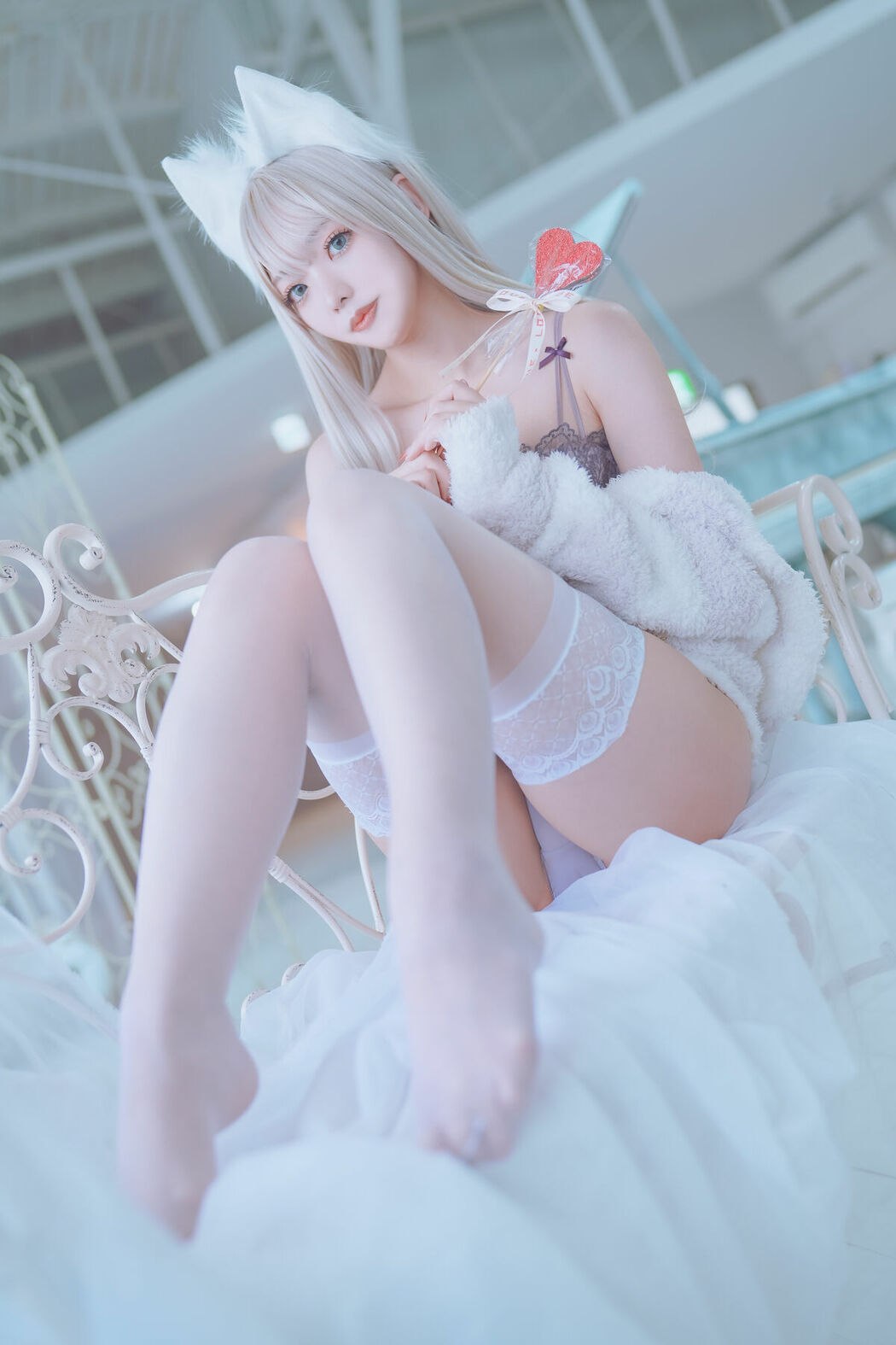 Coser@くろてぃあ くろ – KEMOMIMI WHITE Lingerie (56P)