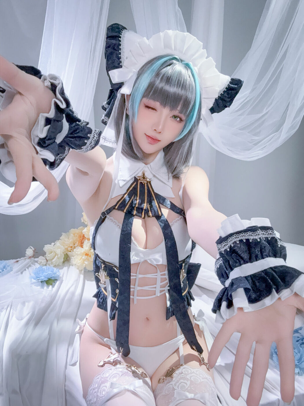 Coser@星之迟迟Hoshilily – 碧蓝航线 柴郡 (56P – 1V)