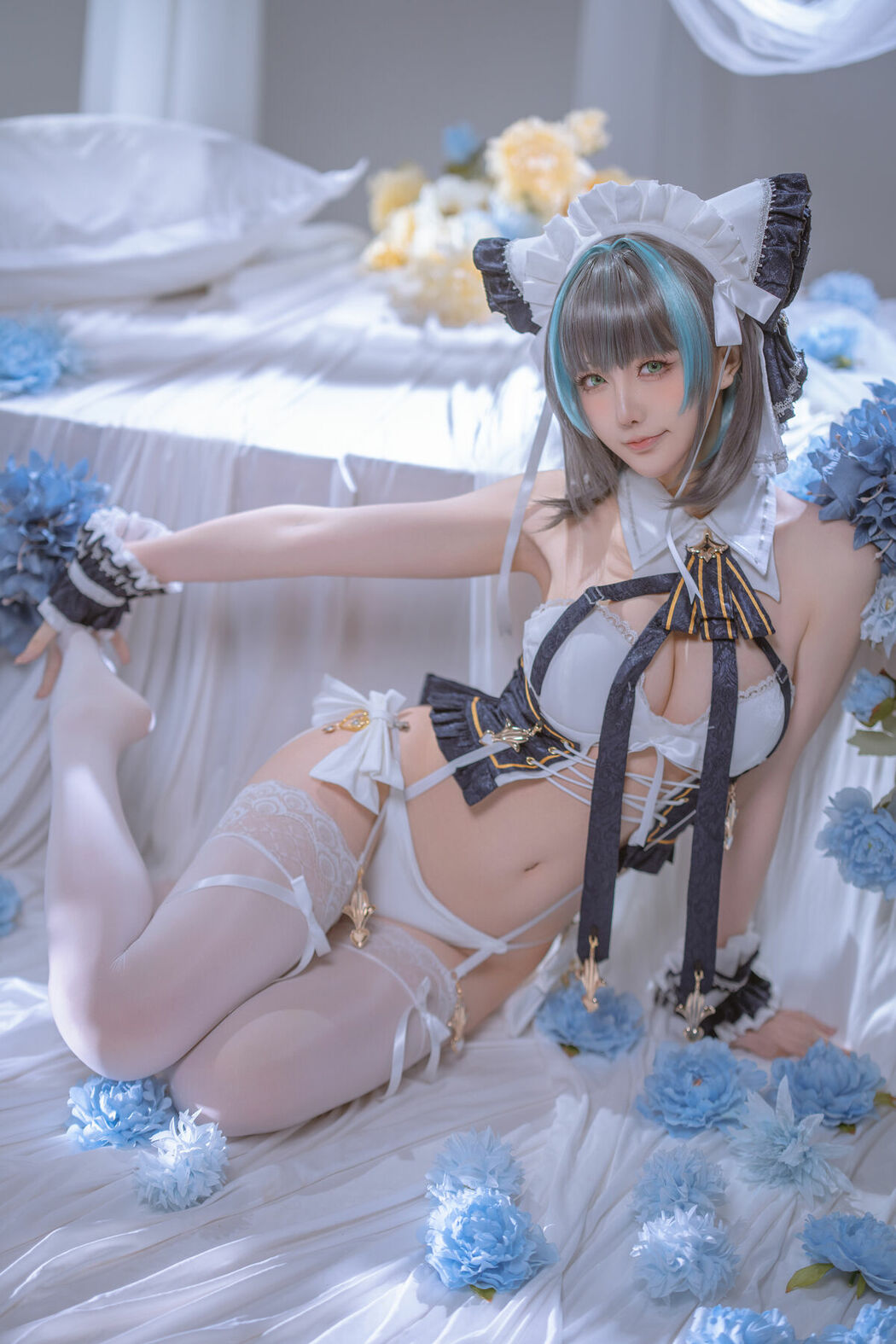 Coser@星之迟迟Hoshilily – 碧蓝航线 柴郡 (56P – 1V)