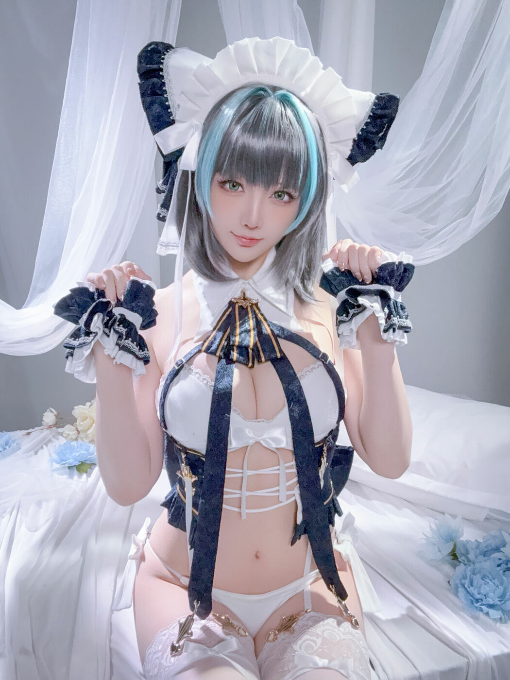 Coser@星之迟迟Hoshilily – 碧蓝航线 柴郡 (56P – 1V)