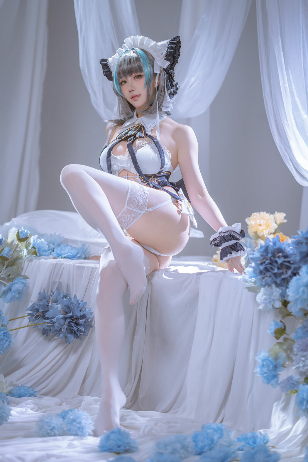 Coser@星之迟迟Hoshilily – 碧蓝航线 柴郡 (56P – 1V)