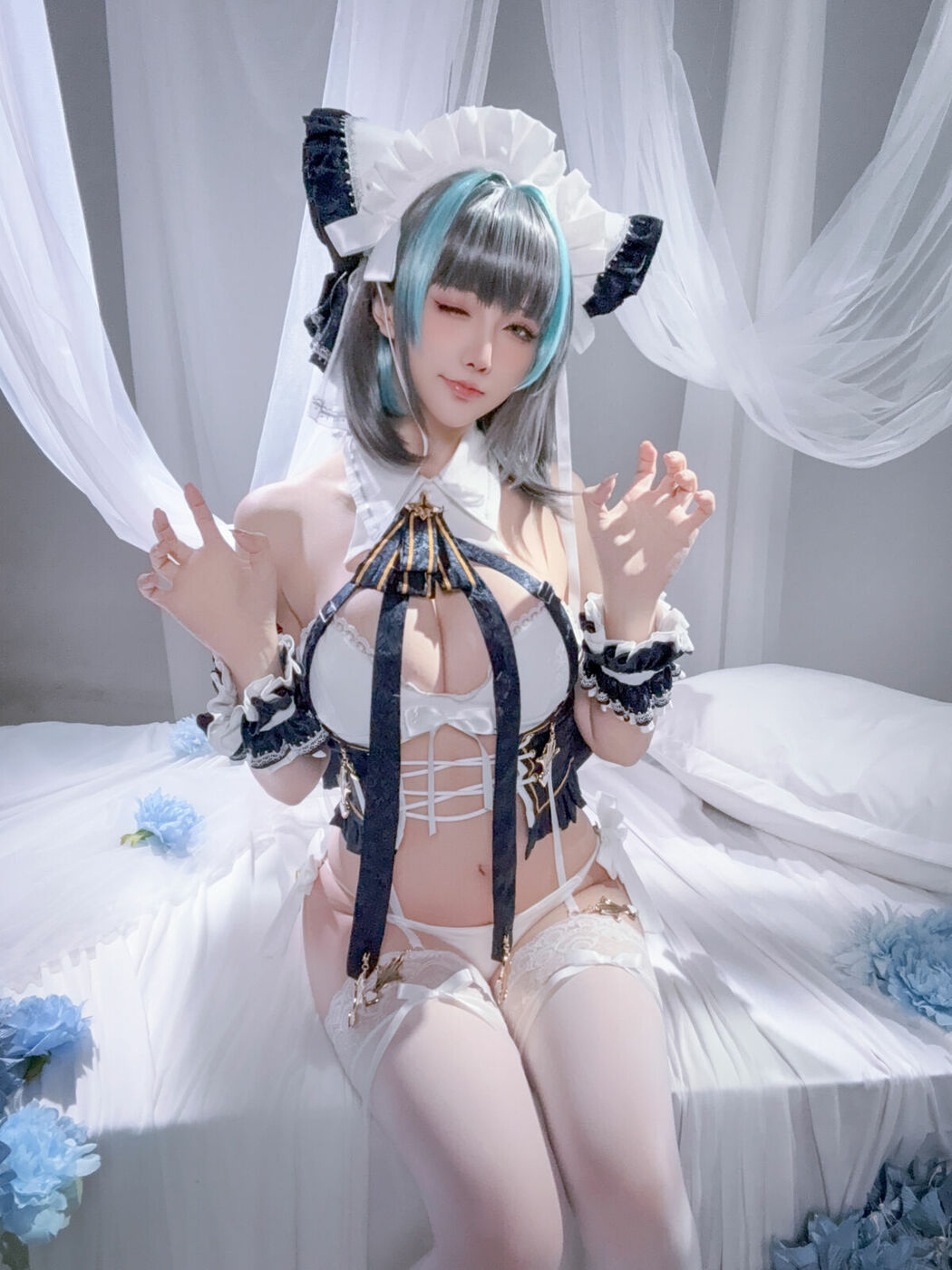 Coser@星之迟迟Hoshilily – 碧蓝航线 柴郡 (56P – 1V)
