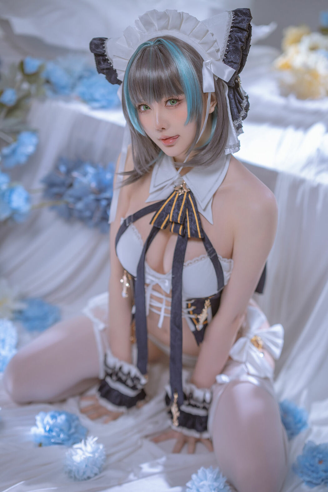 Coser@星之迟迟Hoshilily – 碧蓝航线 柴郡 (56P – 1V)