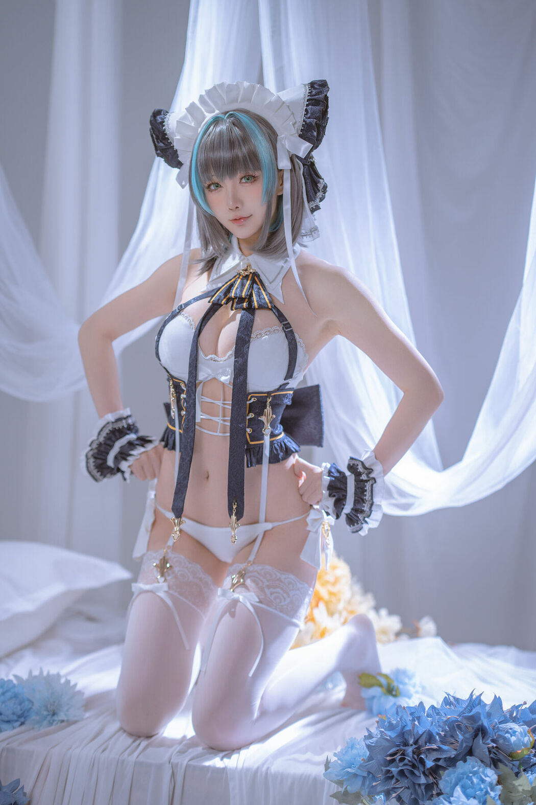 Coser@星之迟迟Hoshilily – 碧蓝航线 柴郡 (56P – 1V)