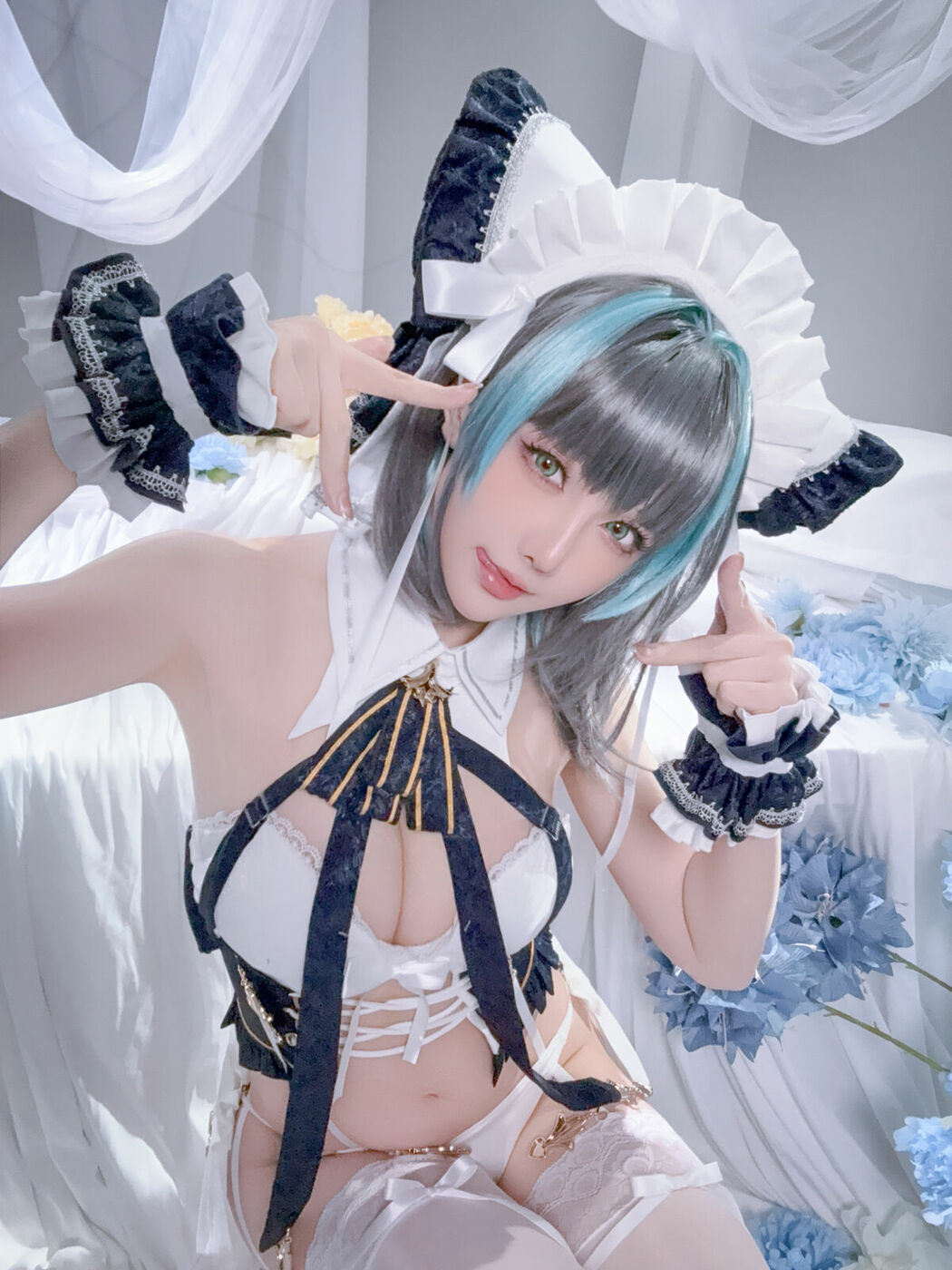 Coser@星之迟迟Hoshilily – 碧蓝航线 柴郡 (56P – 1V)