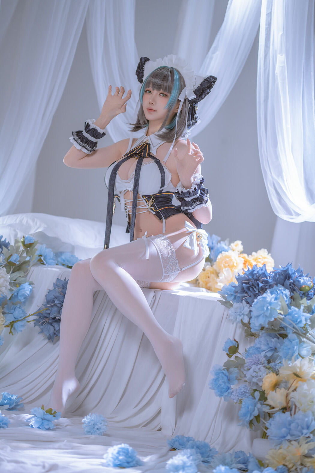 Coser@星之迟迟Hoshilily – 碧蓝航线 柴郡 (56P – 1V)