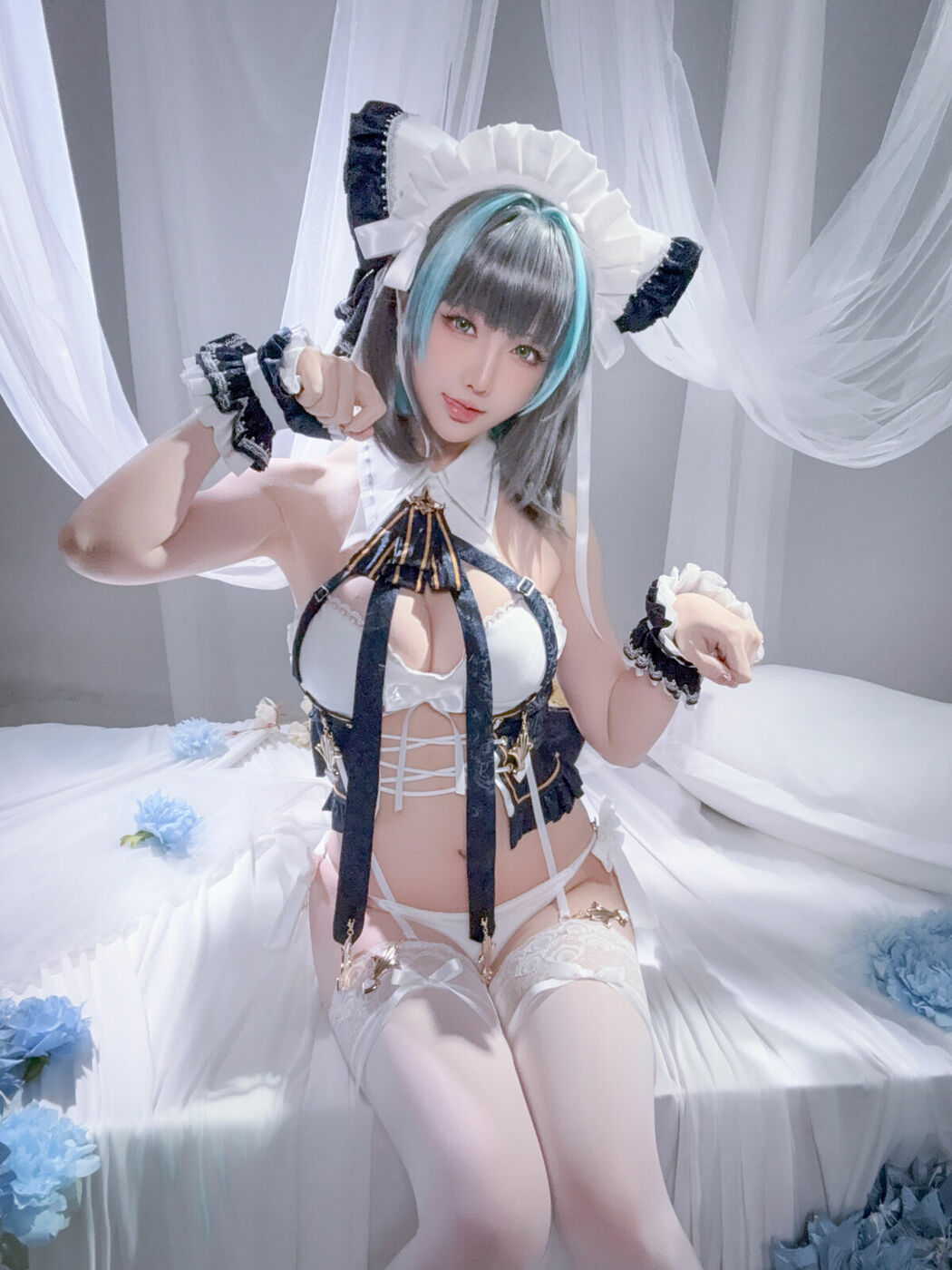 Coser@星之迟迟Hoshilily – 碧蓝航线 柴郡 (56P – 1V)