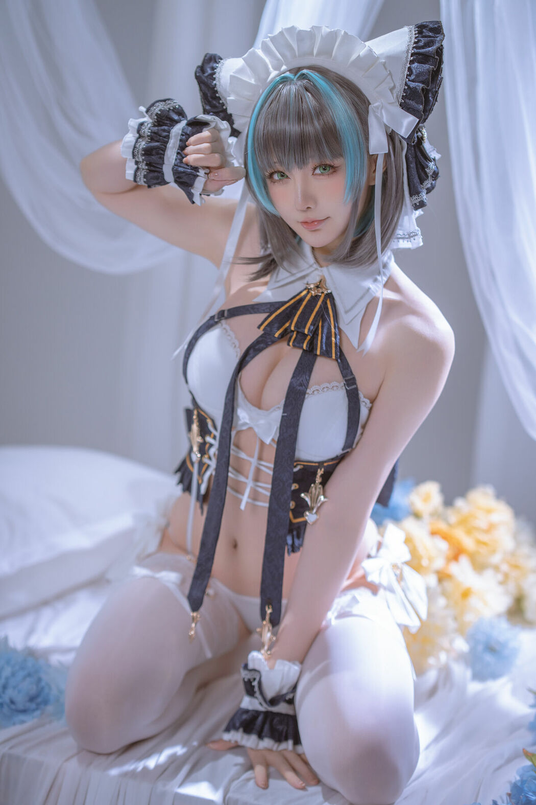 Coser@星之迟迟Hoshilily – 碧蓝航线 柴郡 (56P – 1V)