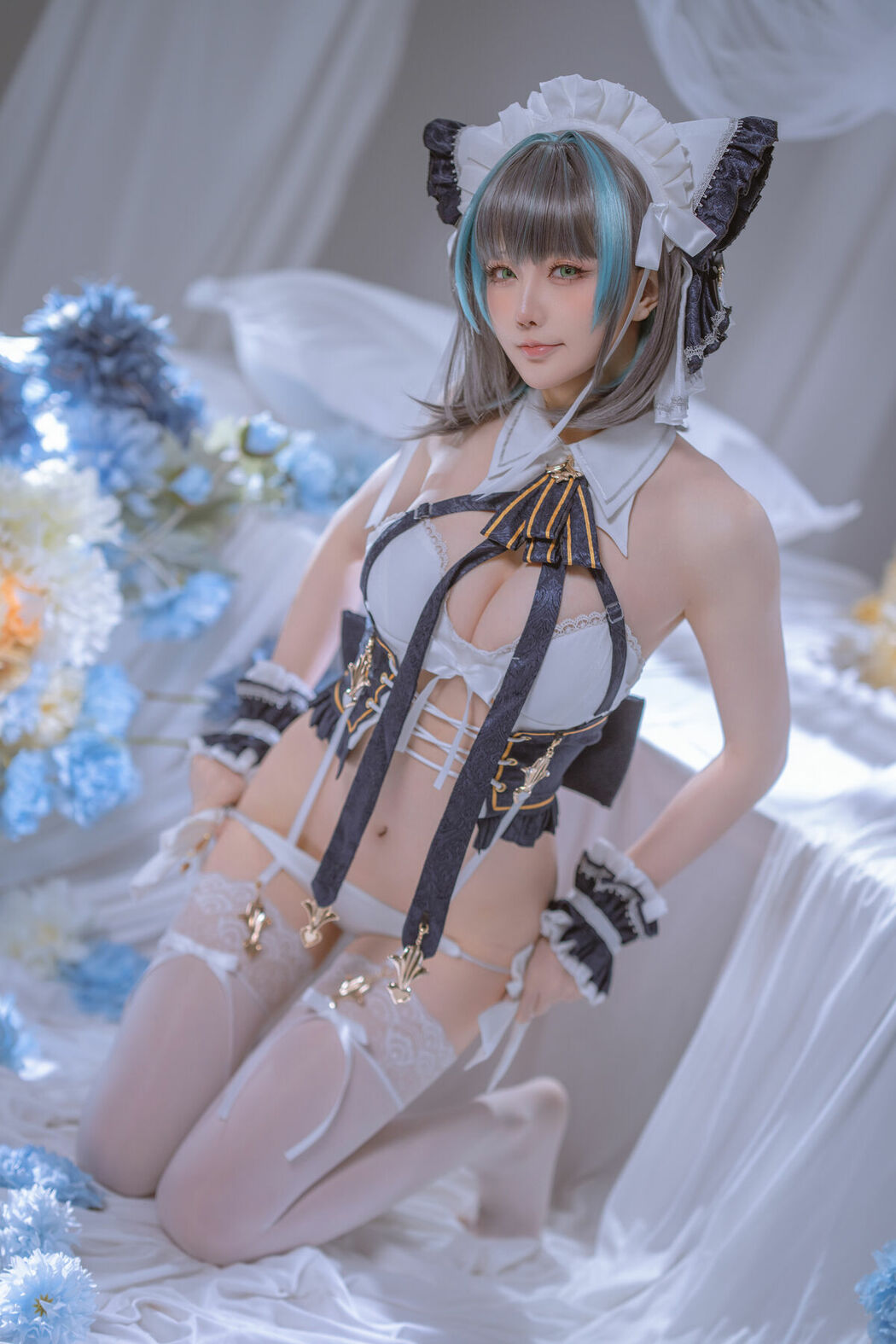 Coser@星之迟迟Hoshilily – 碧蓝航线 柴郡 (56P – 1V)