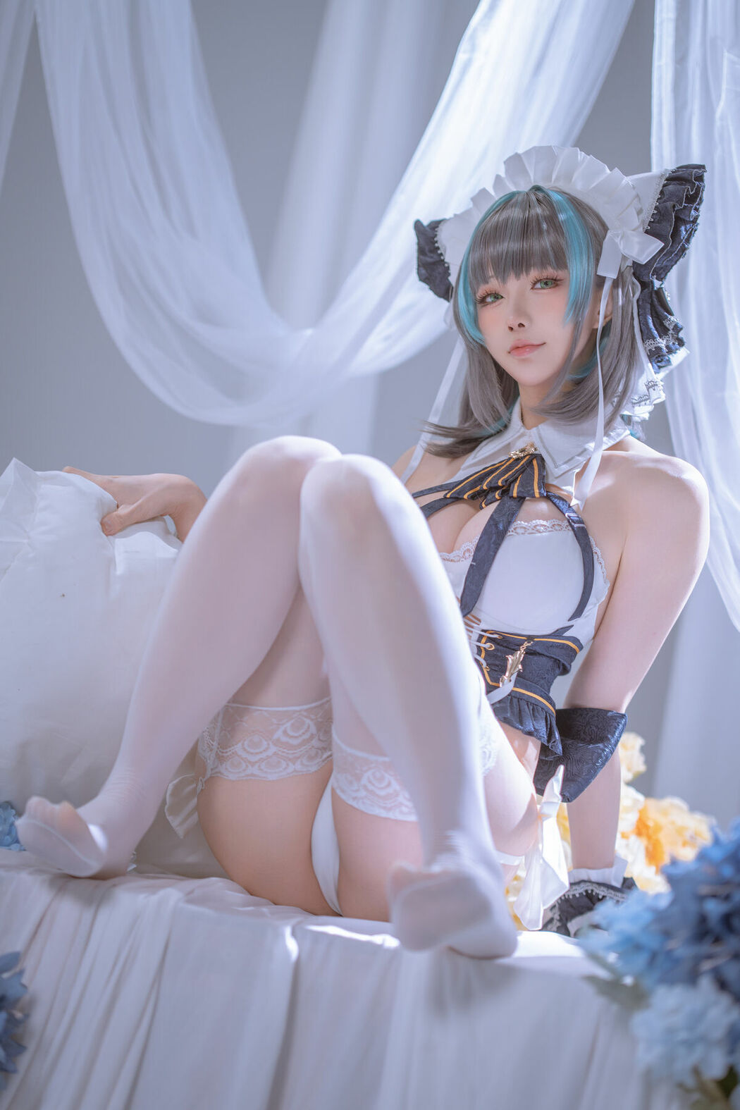 Coser@星之迟迟Hoshilily – 碧蓝航线 柴郡 (56P – 1V)
