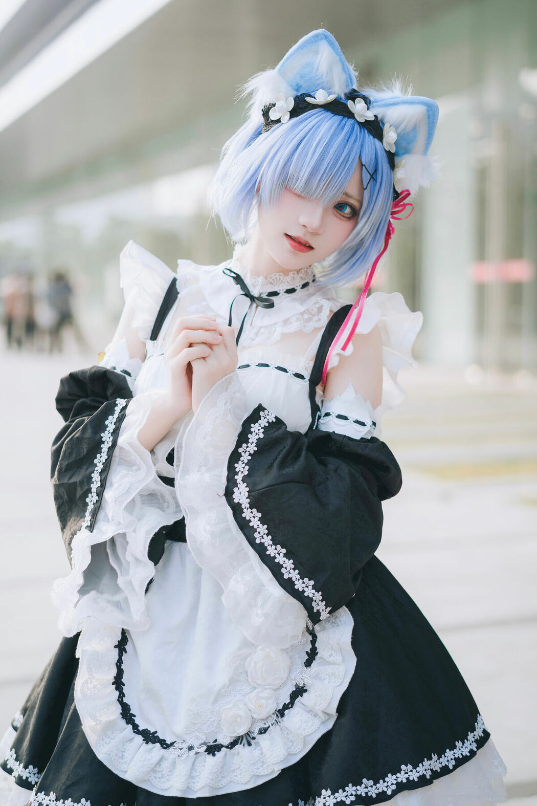 Coser@花柒Hana – 萤火虫动漫嘉年华 猫猫蕾姆 Part02 (55P)