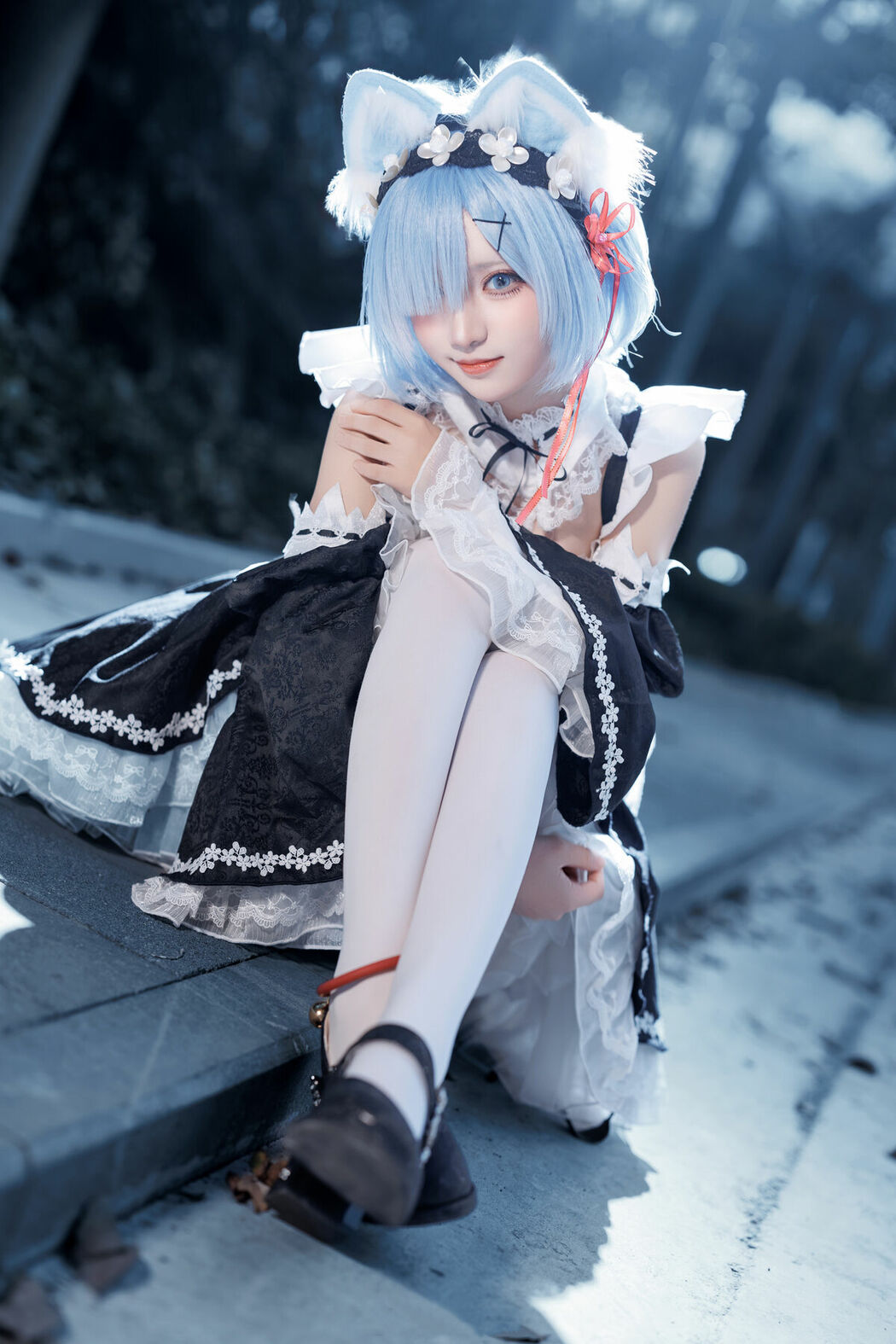 Coser@花柒Hana – 萤火虫动漫嘉年华 猫猫蕾姆 Part02 (55P)