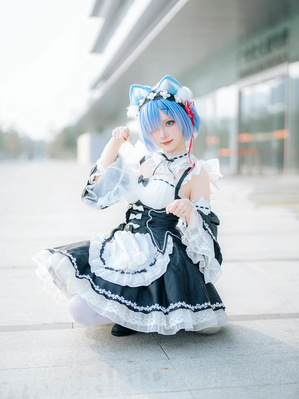 Coser@花柒Hana – 萤火虫动漫嘉年华 猫猫蕾姆 Part02 (55P)
