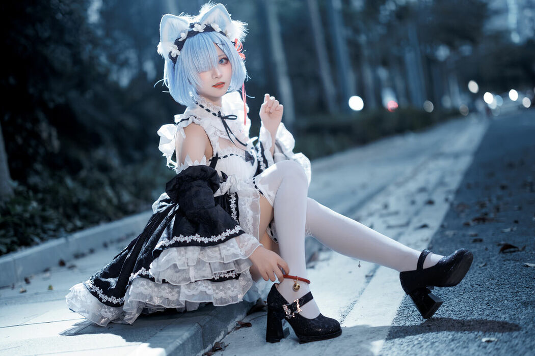 Coser@花柒Hana – 萤火虫动漫嘉年华 猫猫蕾姆 Part02 (55P)