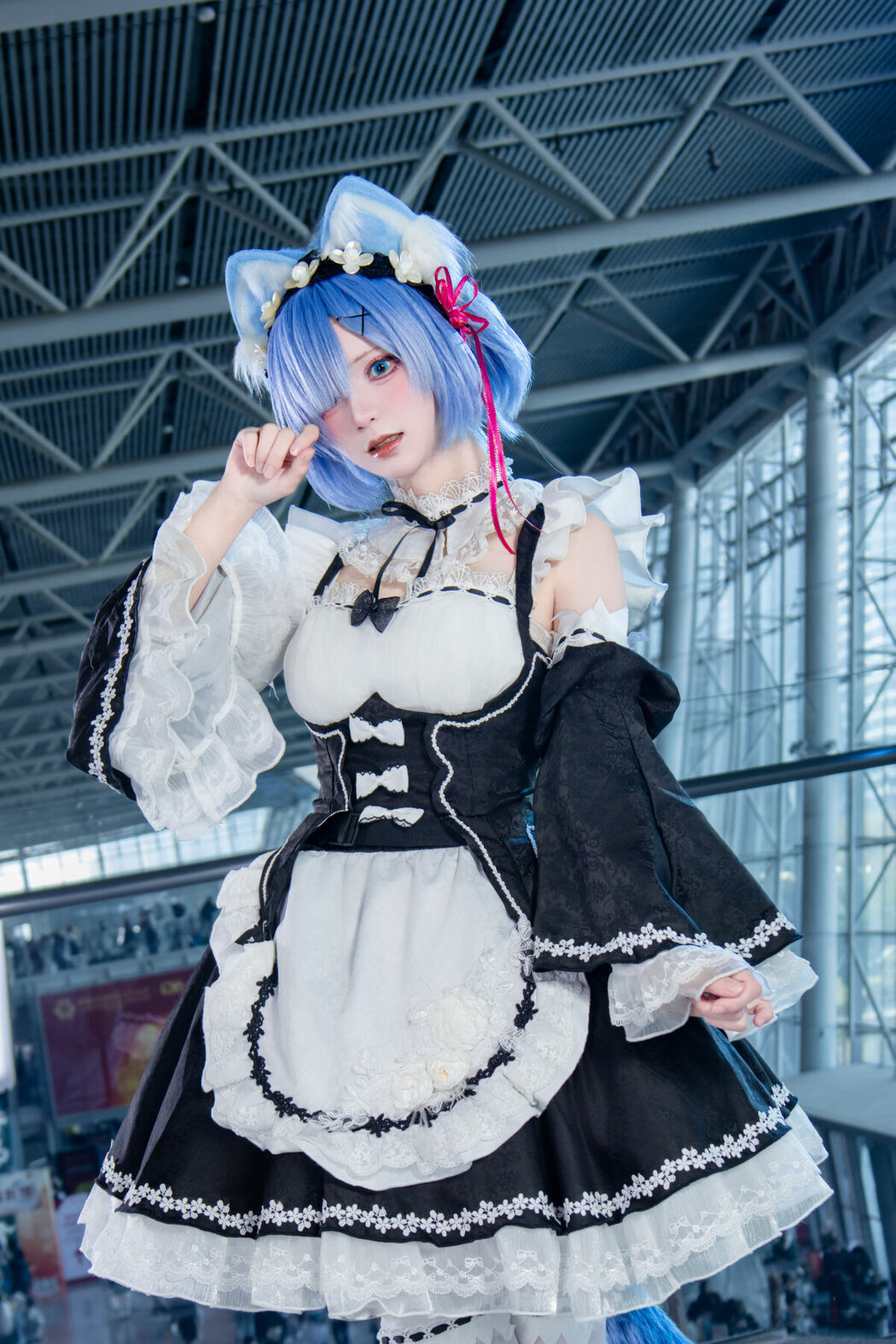 Coser@花柒Hana – 萤火虫动漫嘉年华 猫猫蕾姆 Part02 (55P)