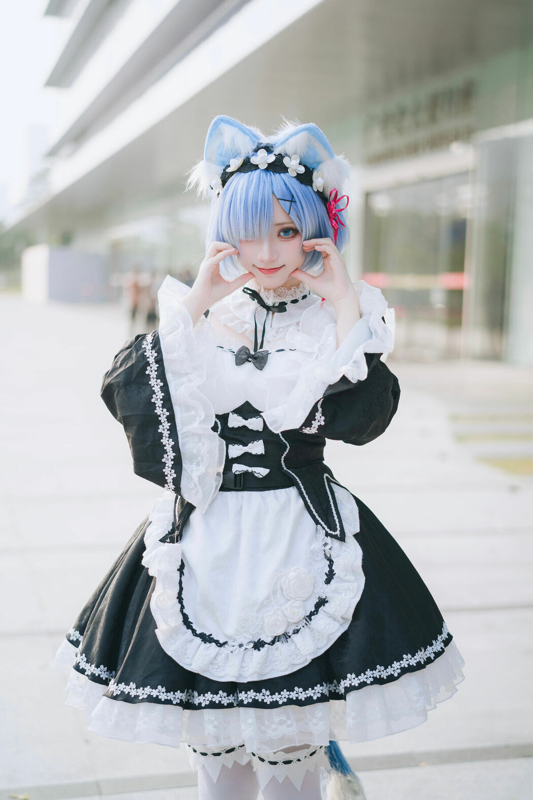 Coser@花柒Hana – 萤火虫动漫嘉年华 猫猫蕾姆 Part02 (55P)