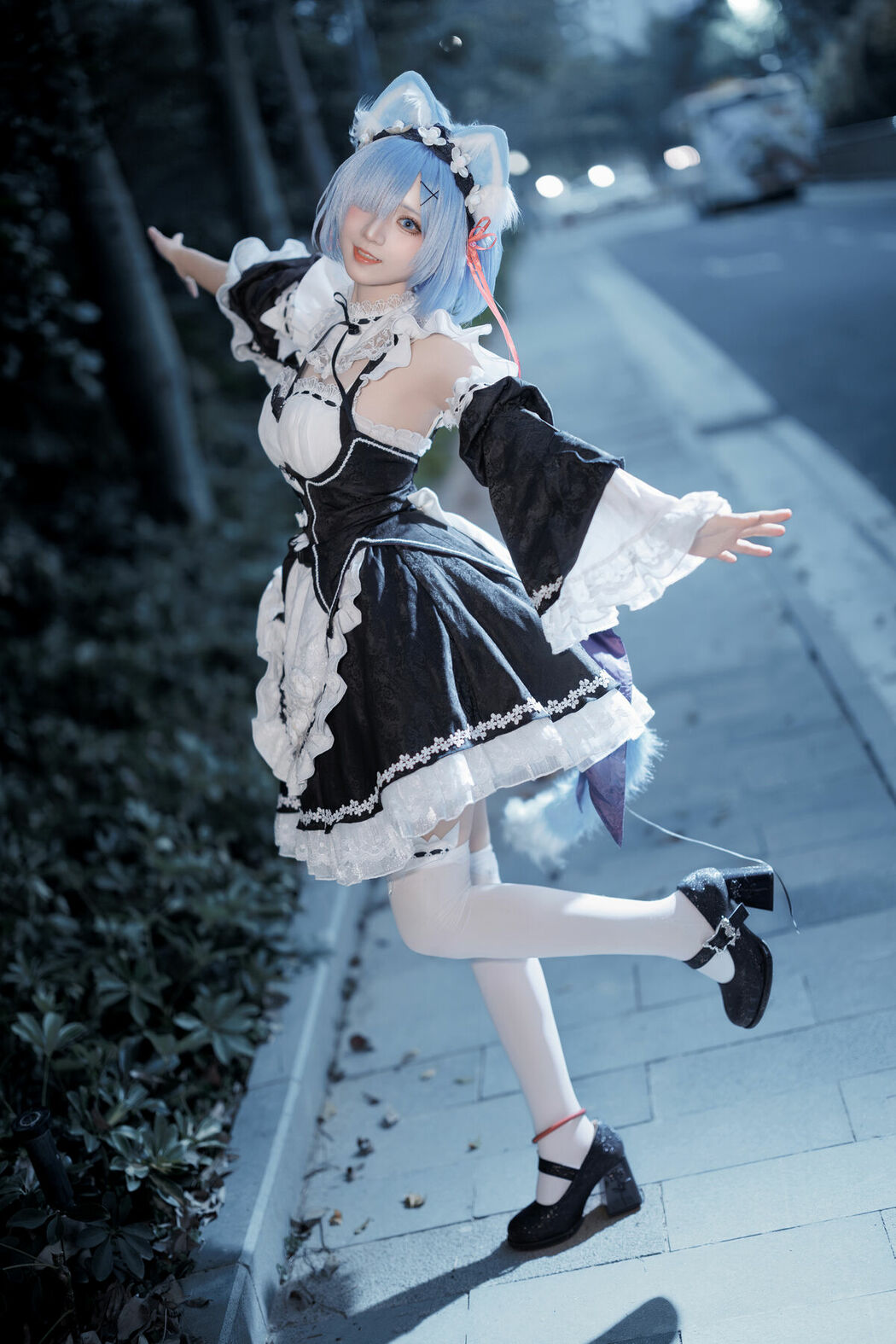 Coser@花柒Hana – 萤火虫动漫嘉年华 猫猫蕾姆 Part02 (55P)