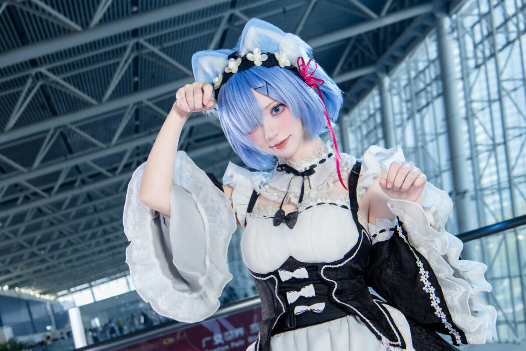 Coser@花柒Hana – 萤火虫动漫嘉年华 猫猫蕾姆 Part02 (55P)