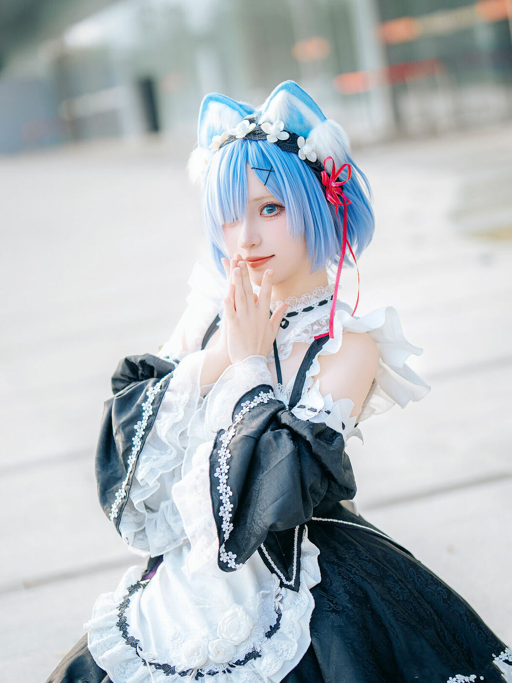 Coser@花柒Hana – 萤火虫动漫嘉年华 猫猫蕾姆 Part02 (55P)
