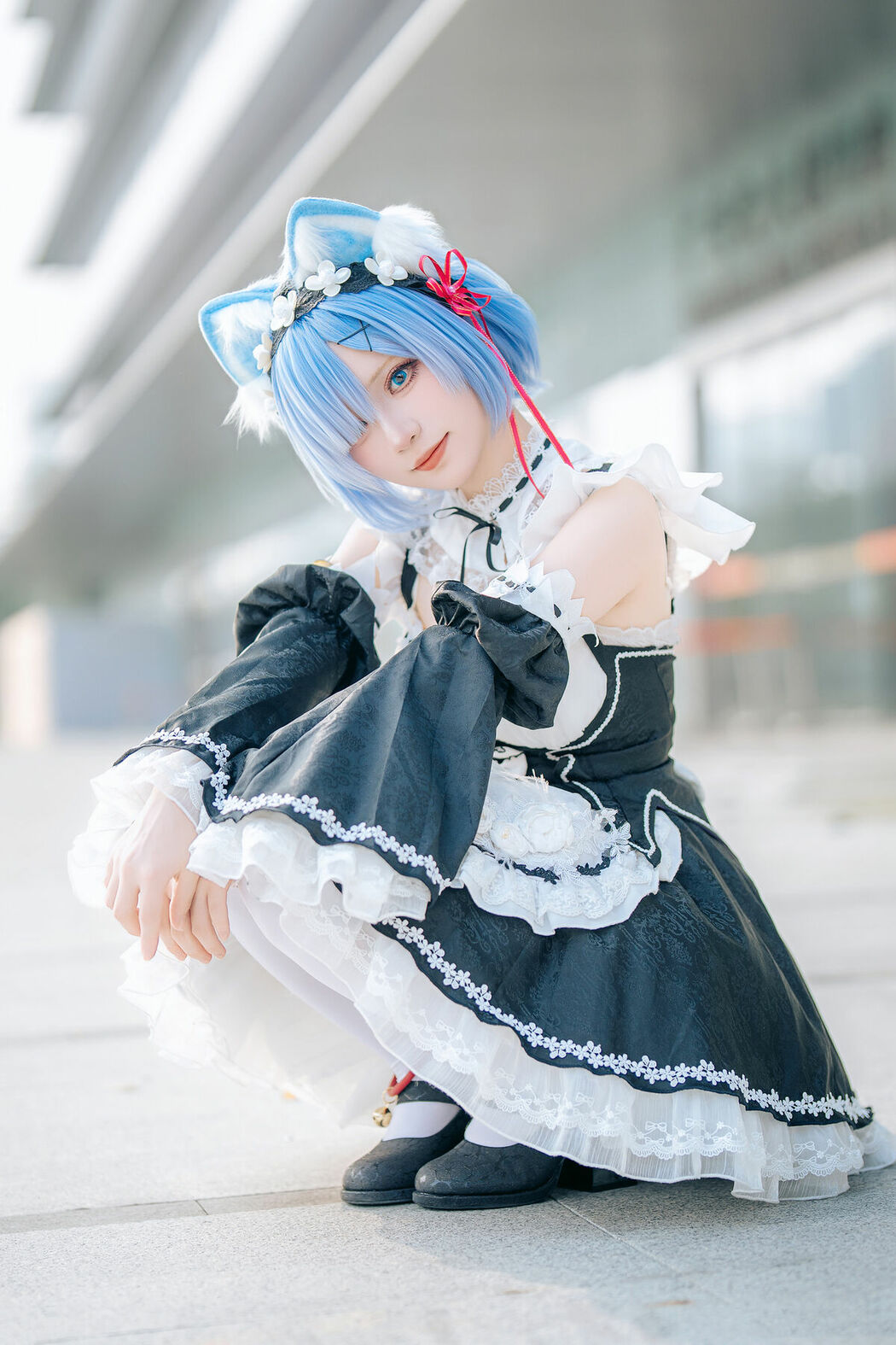 Coser@花柒Hana – 萤火虫动漫嘉年华 猫猫蕾姆 Part02 (55P)