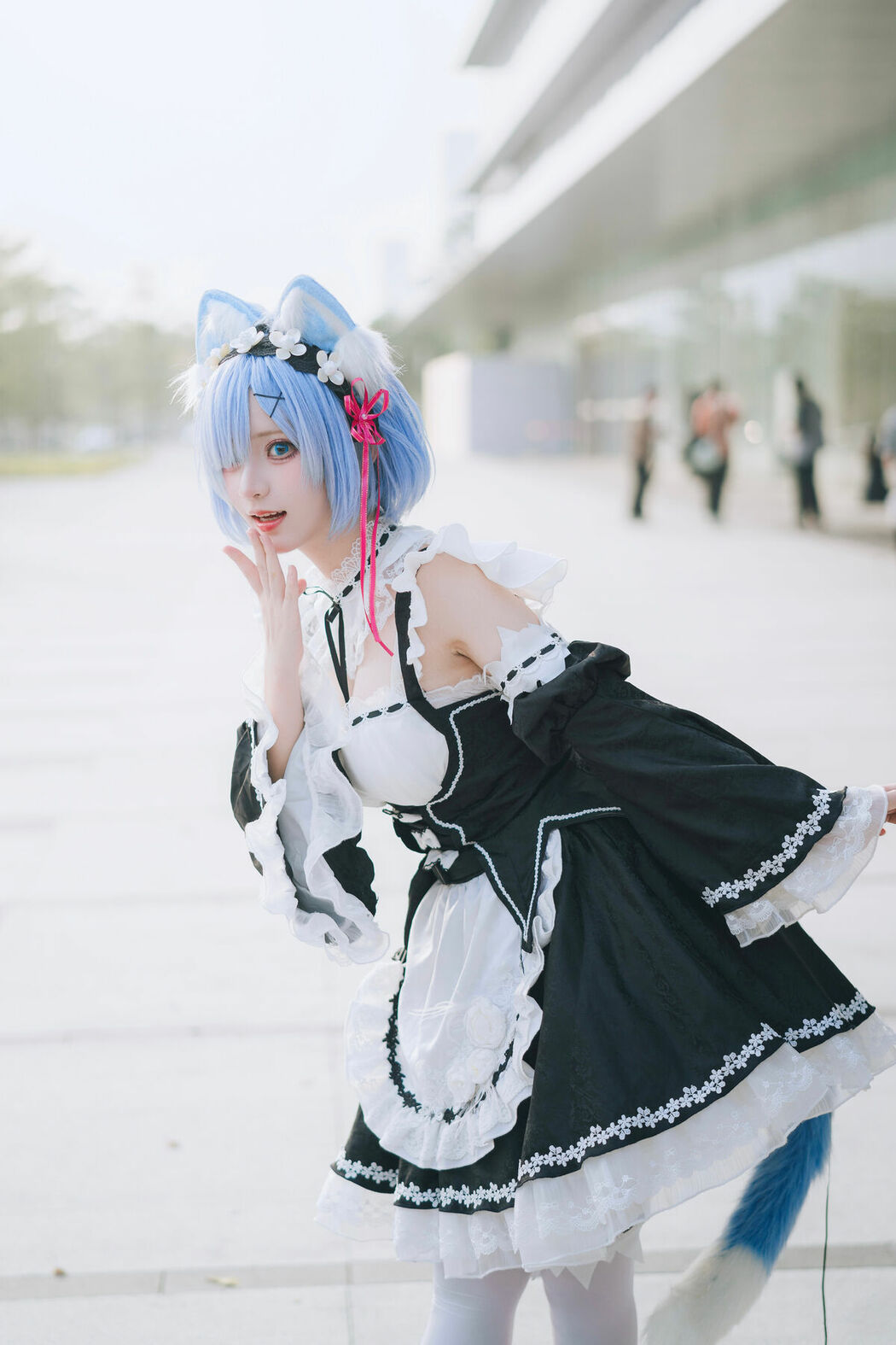 Coser@花柒Hana – 萤火虫动漫嘉年华 猫猫蕾姆 Part02 (55P)
