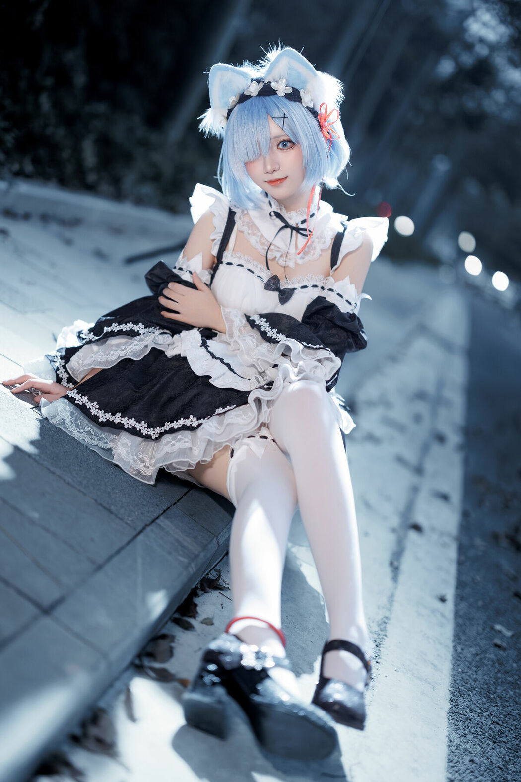 Coser@花柒Hana – 萤火虫动漫嘉年华 猫猫蕾姆 Part02 (55P)