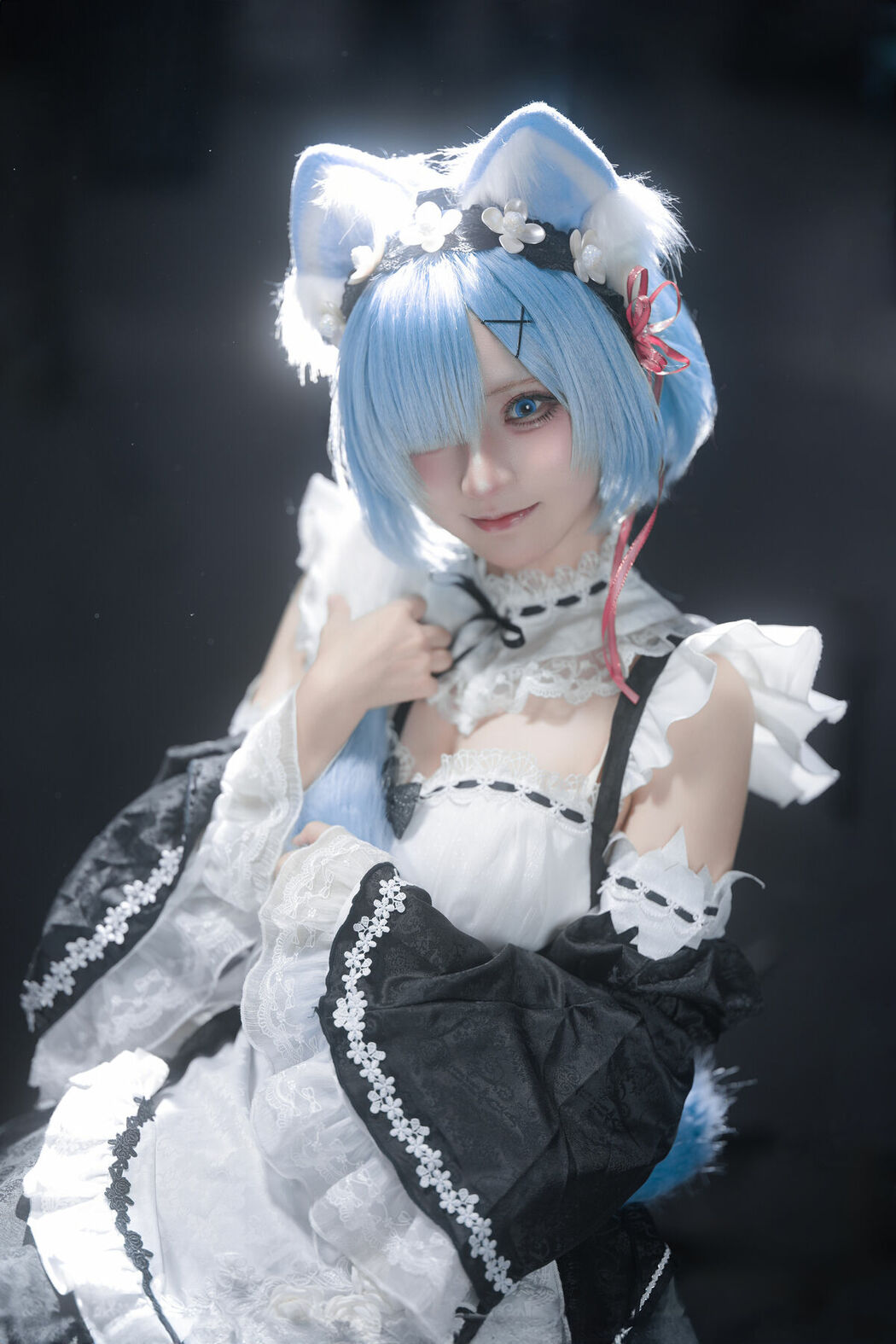 Coser@花柒Hana – 萤火虫动漫嘉年华 猫猫蕾姆 Part02 (55P)