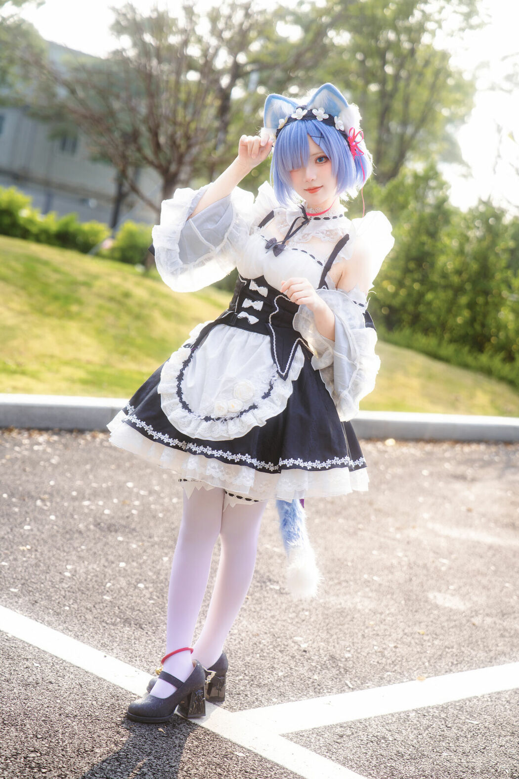 Coser@花柒Hana – 萤火虫动漫嘉年华 猫猫蕾姆 Part02 (55P)