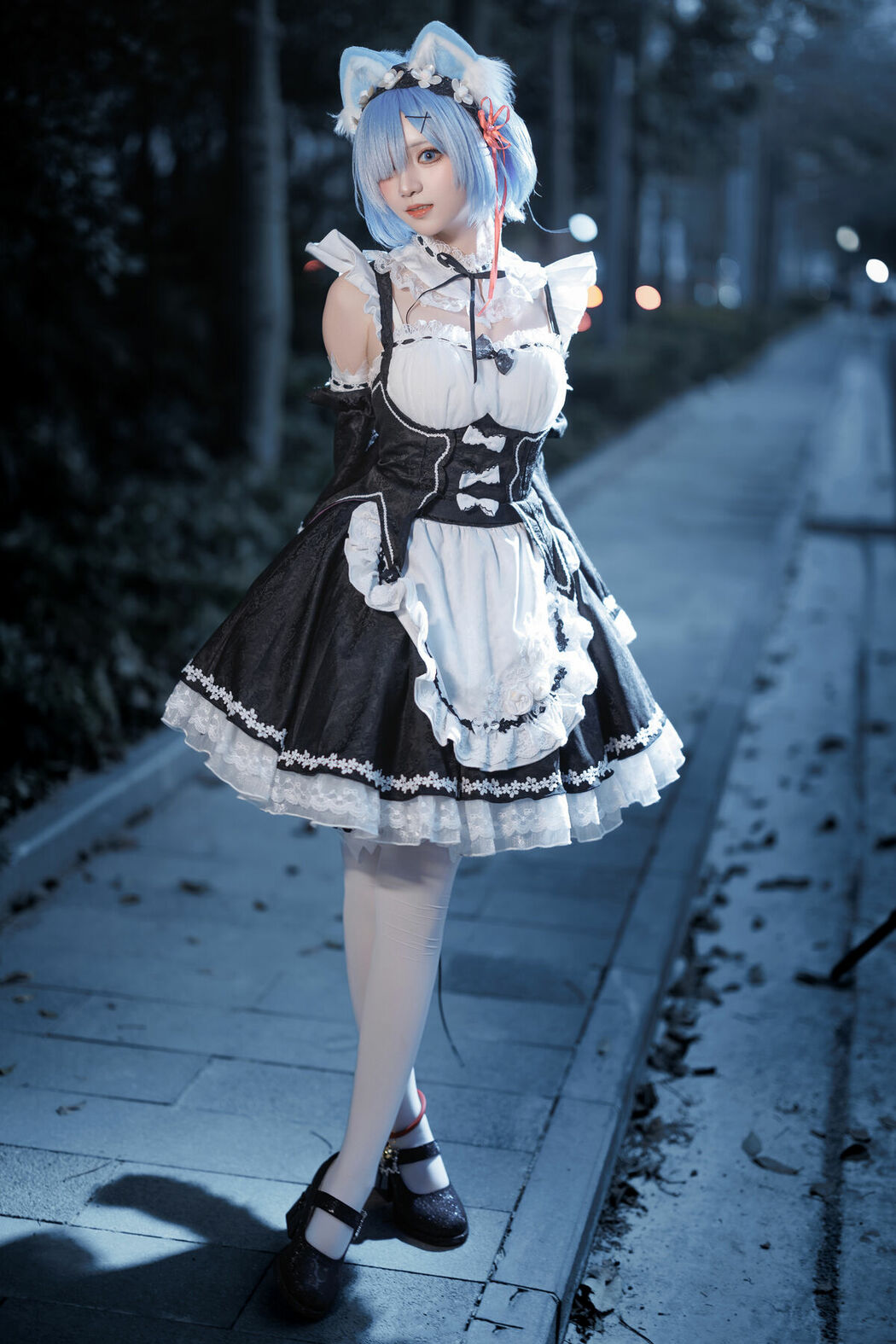 Coser@花柒Hana – 萤火虫动漫嘉年华 猫猫蕾姆 Part02 (55P)