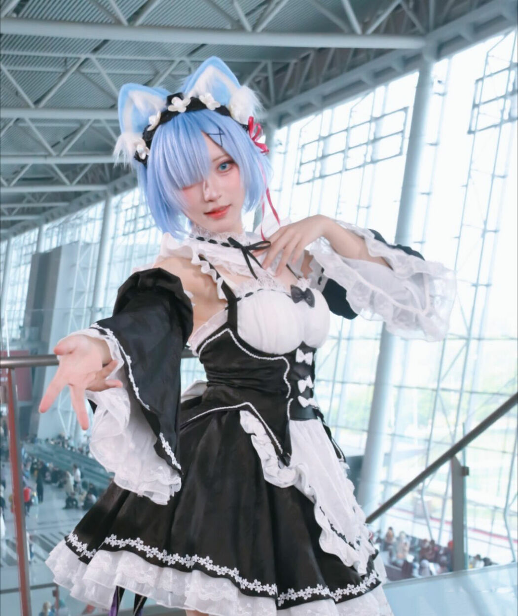 Coser@花柒Hana – 萤火虫动漫嘉年华 猫猫蕾姆 Part02 (55P)