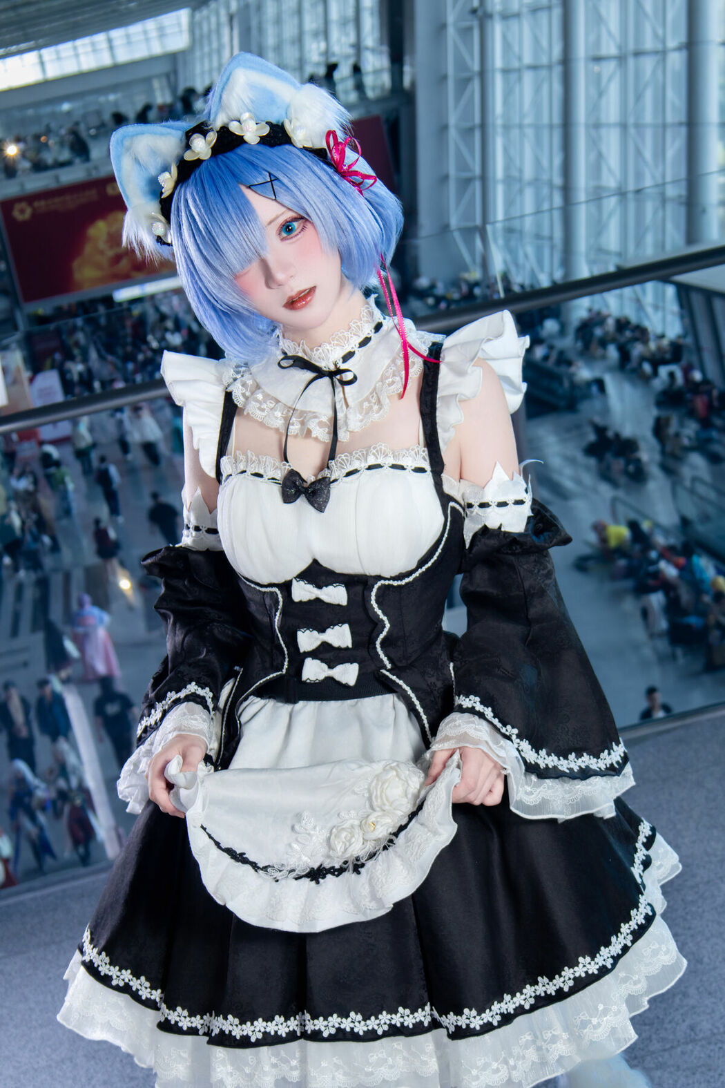 Coser@花柒Hana – 萤火虫动漫嘉年华 猫猫蕾姆 Part02 (55P)