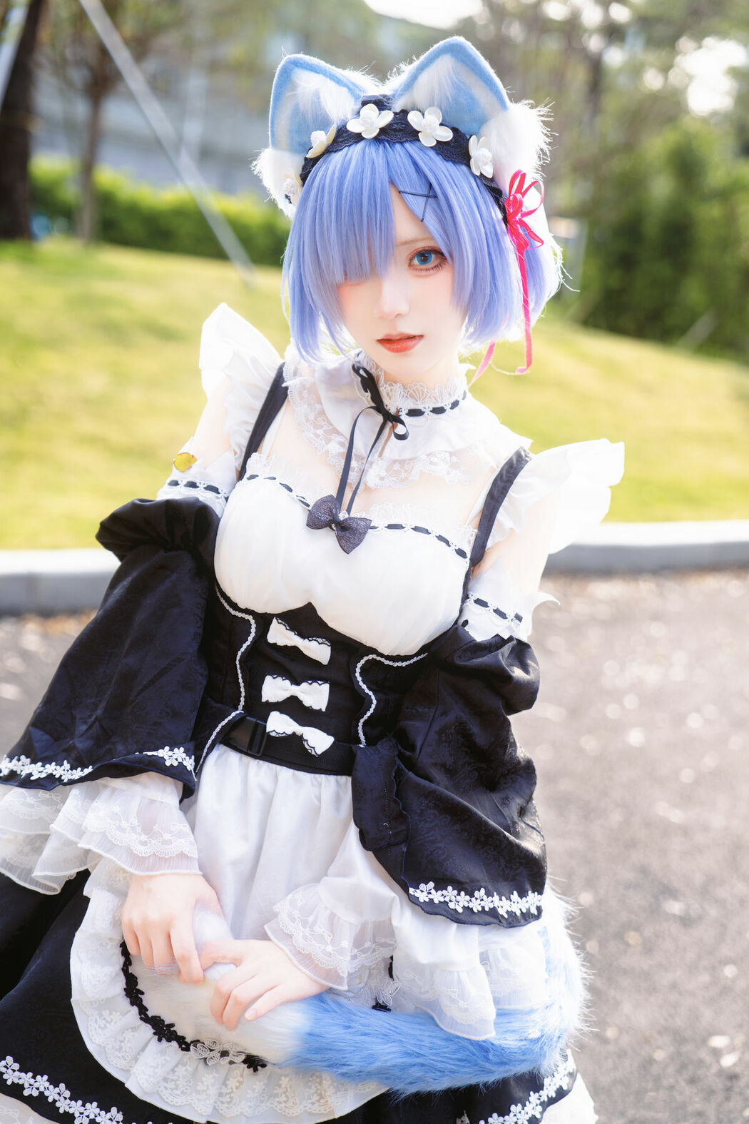 Coser@花柒Hana – 萤火虫动漫嘉年华 猫猫蕾姆 Part02 (55P)