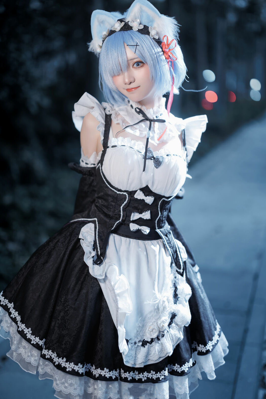 Coser@花柒Hana – 萤火虫动漫嘉年华 猫猫蕾姆 Part02 (55P)
