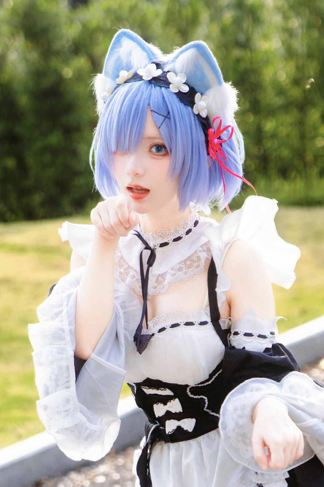 Coser@花柒Hana – 萤火虫动漫嘉年华 猫猫蕾姆 Part02 (55P)